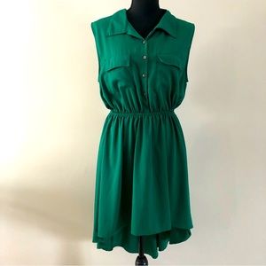Women’s Truth NYC Green Hi Low dress size L